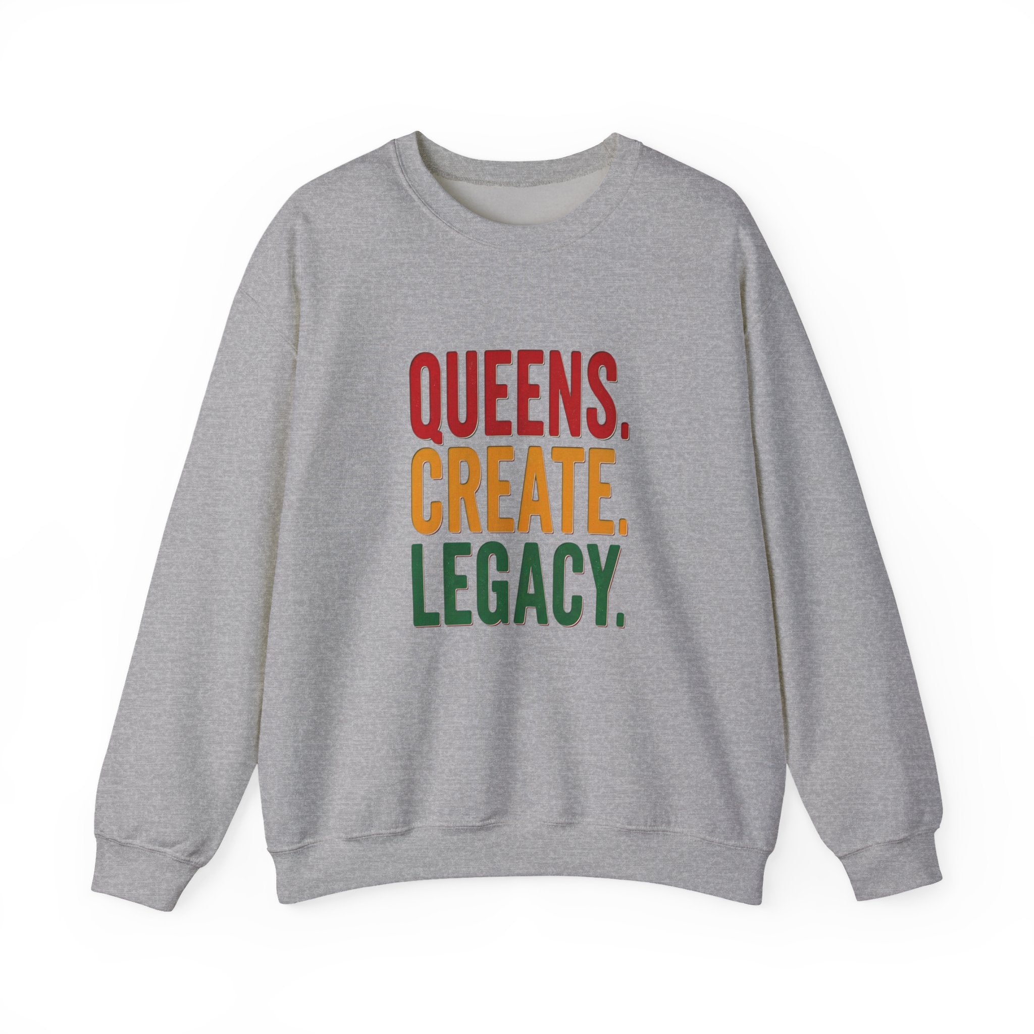Queens Create Legacy Sweatshirt | Juneteenth Pan-African Colors, Black Pride