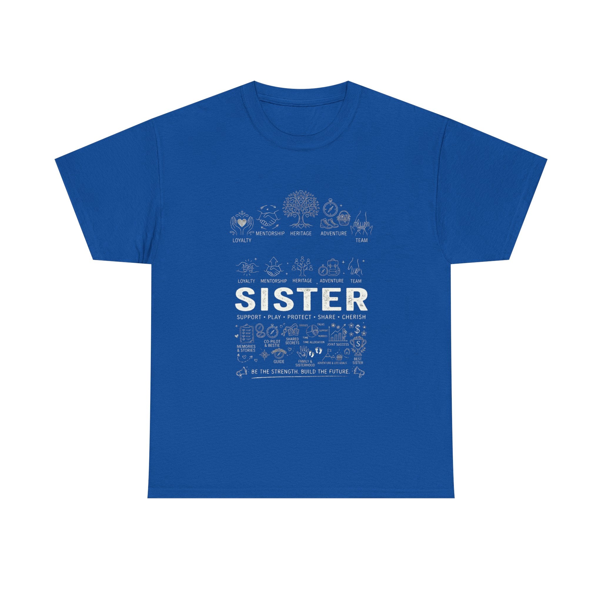 Sister Doodle T-Shirt — Cute Hand-Drawn Sister Gift Tee for Weddings & Birthdays