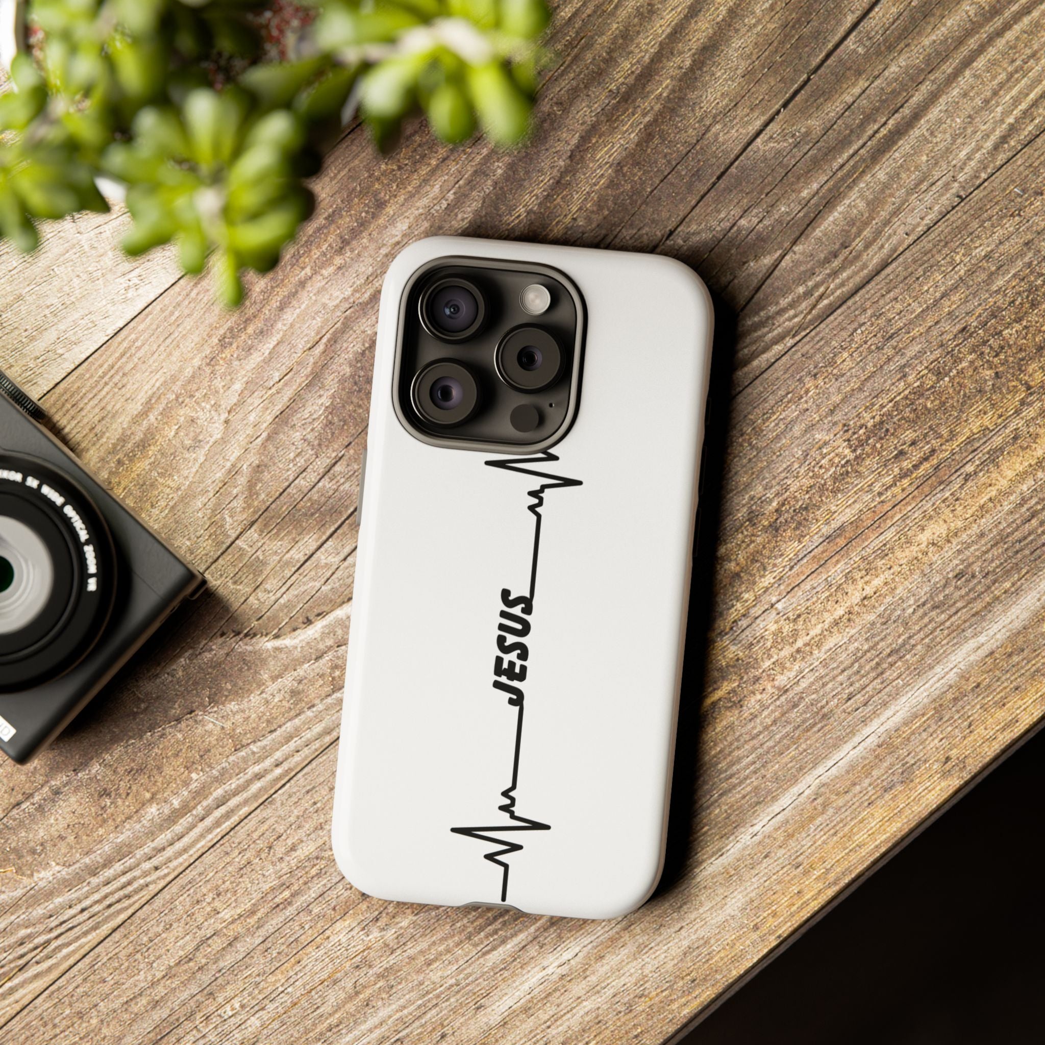 Jesus Heartbeat Phone Case — Christian Faith Protective Phone Cover