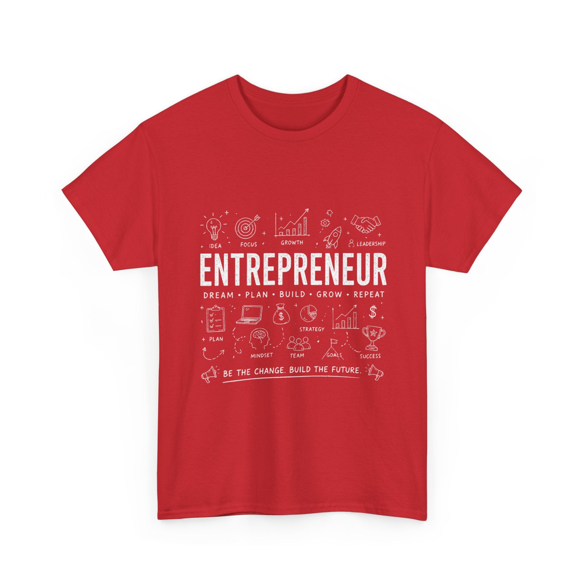 Entrepreneur Doodle T-Shirt — Hustle, Motivation & Hard Work Tee