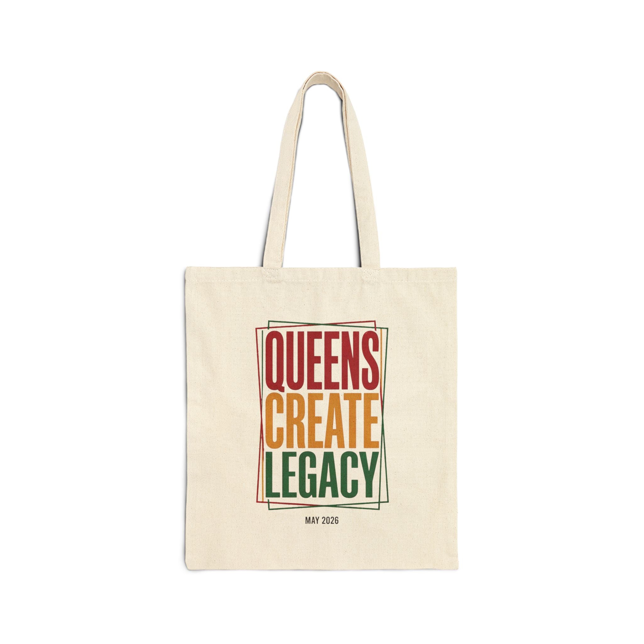 Queens Create Legacy Tote | Juneteenth Pan-African 1865 Freedom Typography