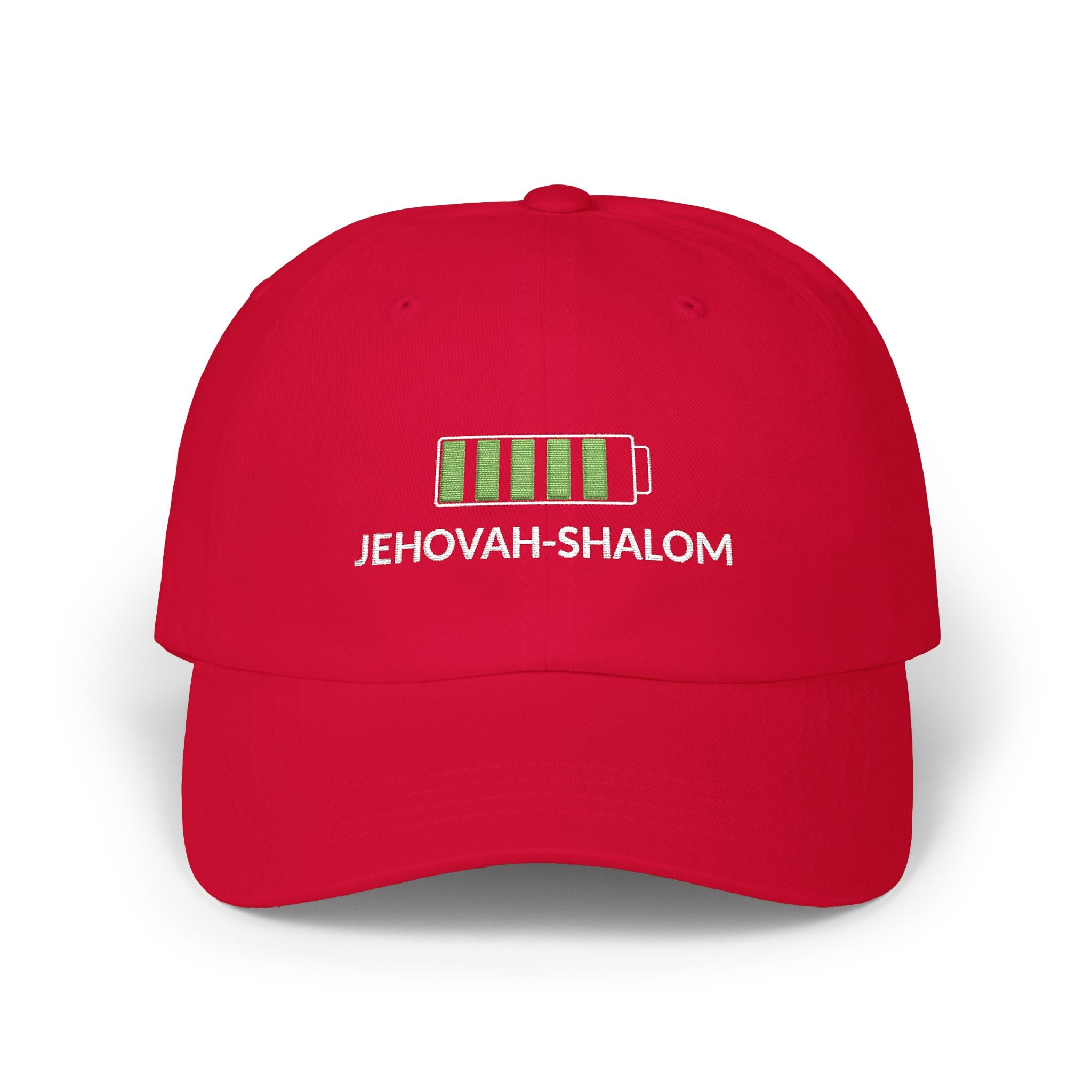 Jehovah Shalom Battery Icon Dad Cap