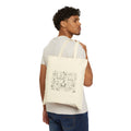 Tote Bag — Hand-Drawn Family Doodles "Father Daddy" Canvas Tote