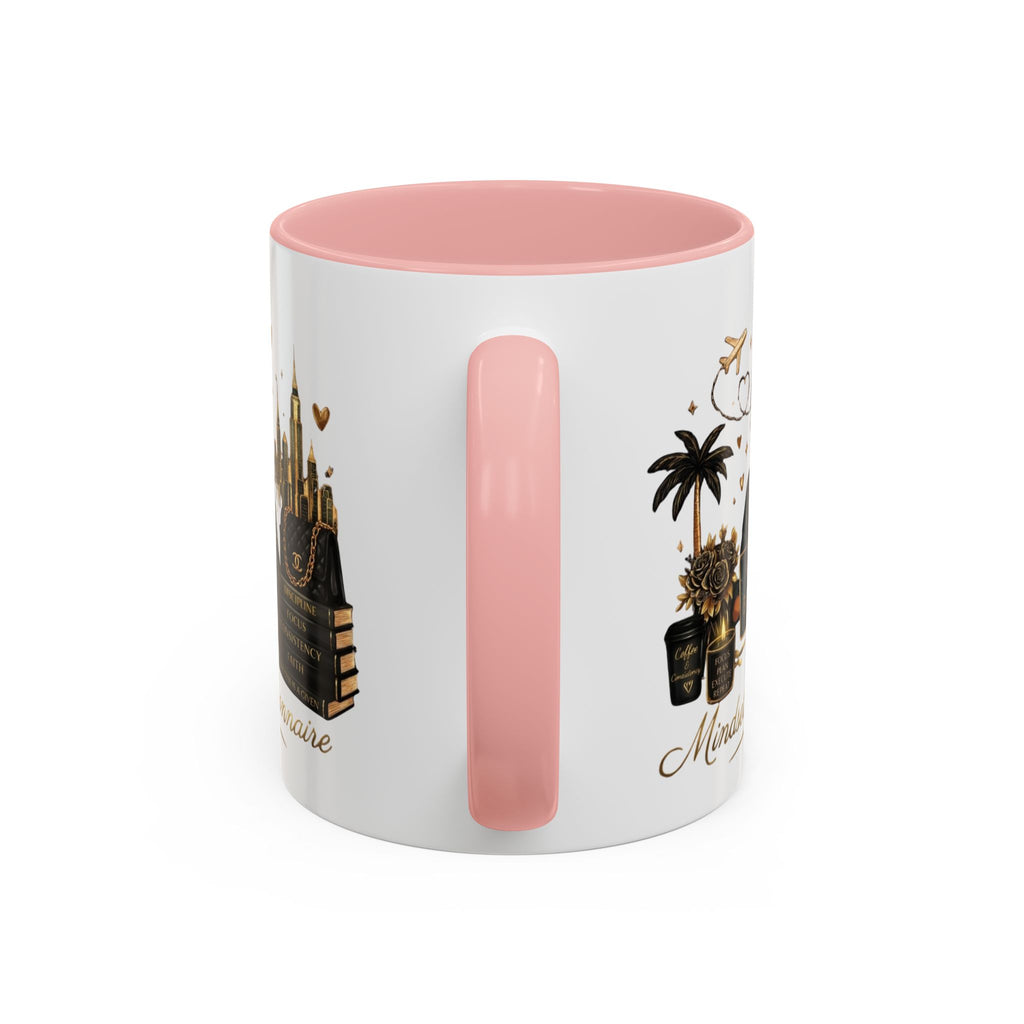 Mindset: Billionaire Accent Coffee Mug — Inspirational Black Woman Design (11/15 oz)
