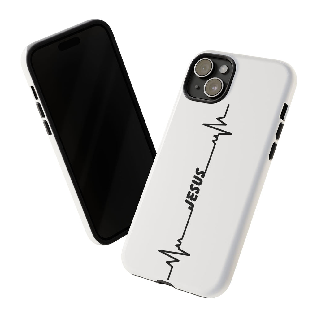 Jesus Heartbeat Phone Case — Christian Faith Protective Phone Cover