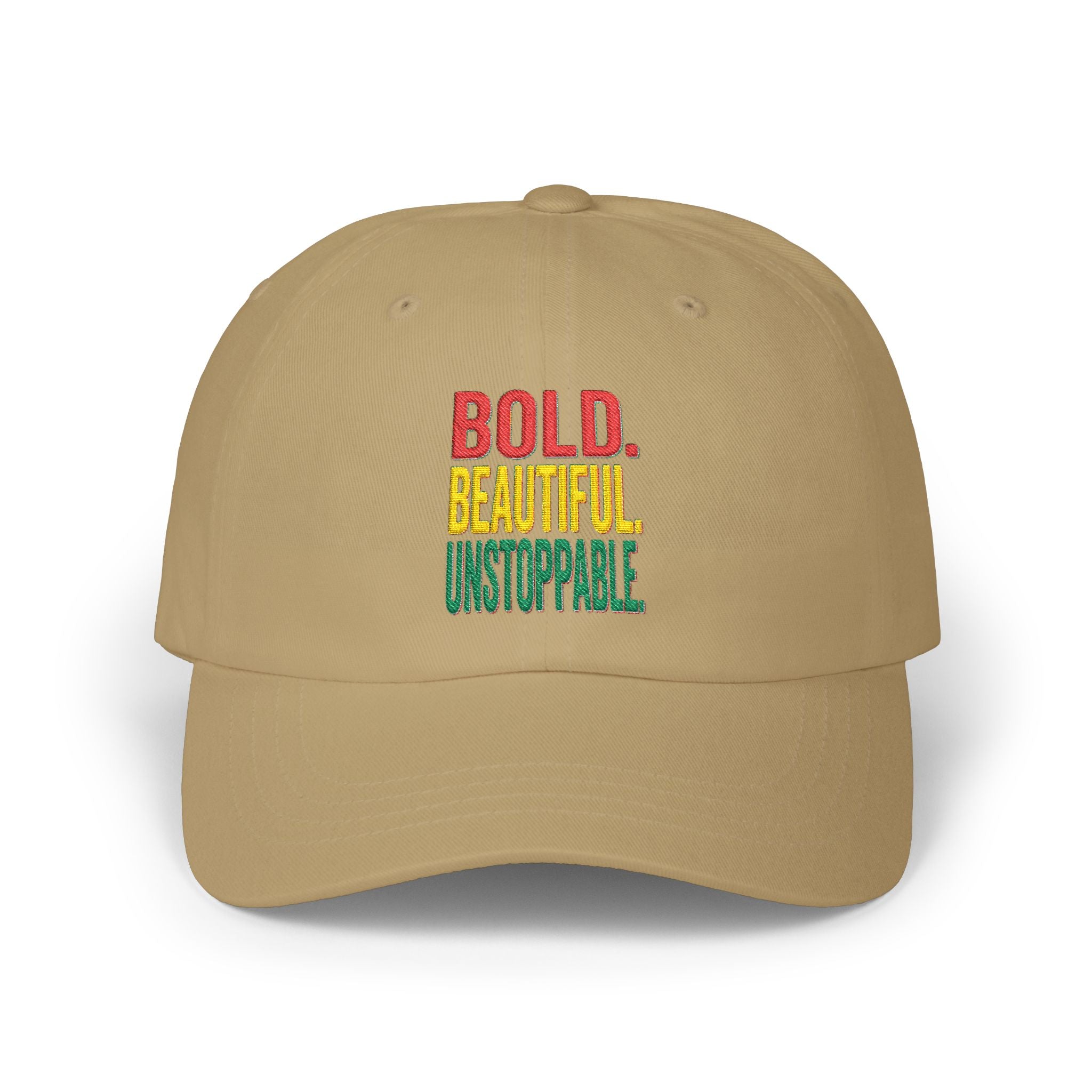 Bold Beautiful Unstoppable Dad Cap – Inspirational Embroidered Baseball Hat